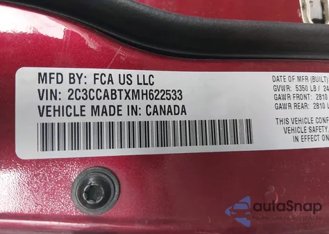 2021 Chrysler 300 300S from USA, damaged, VIN 2C3CCABTXMH622533